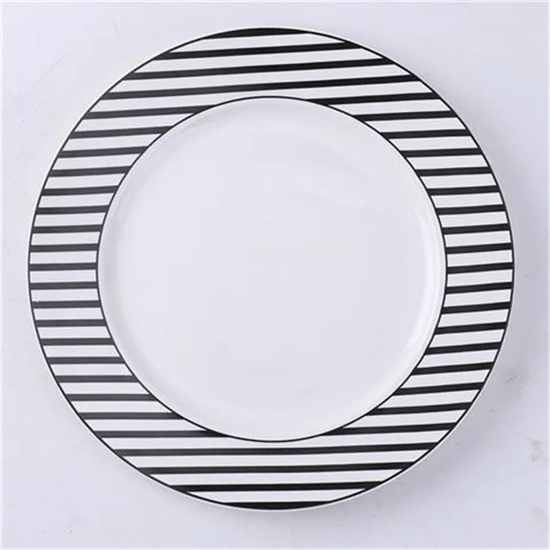 Afralia™ Ceramic Dessert Plates Set - 8 Inch Scandinavian Style Breakfast Saucers