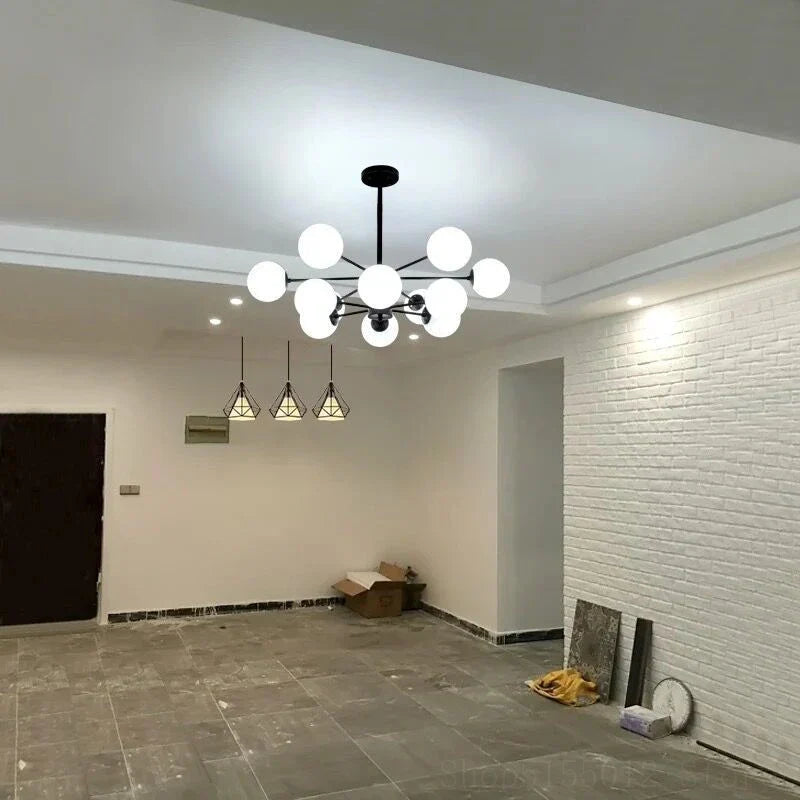 Afralia™ Modern Vintage Suspension Chandelier for Living Room Stair Lamp Industrial Lighting Fixtures