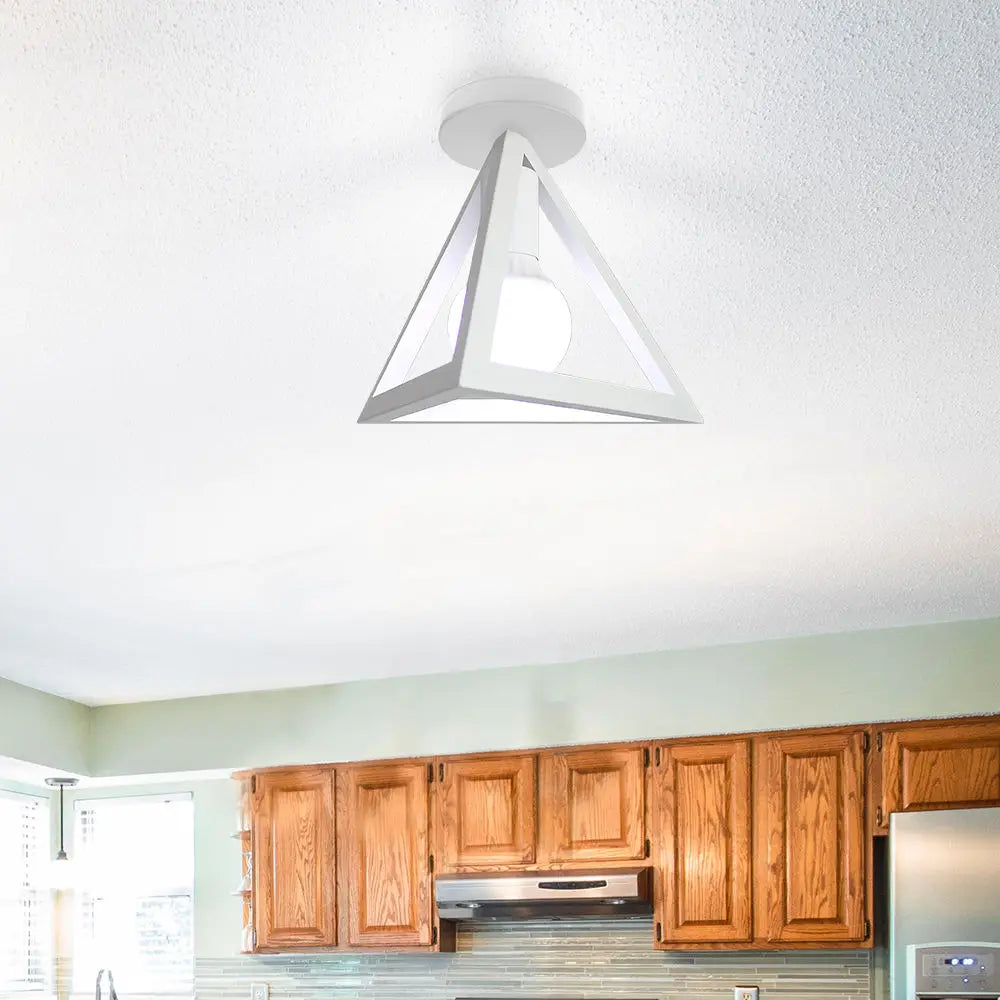 Afralia™ Nordic White LED Ceiling Light for Home Decor