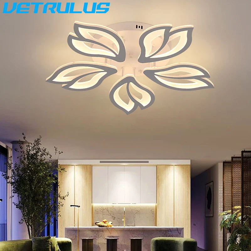 Afralia™ Geometric Acrylic LED Ceiling Chandelier for Modern Nordic Decor