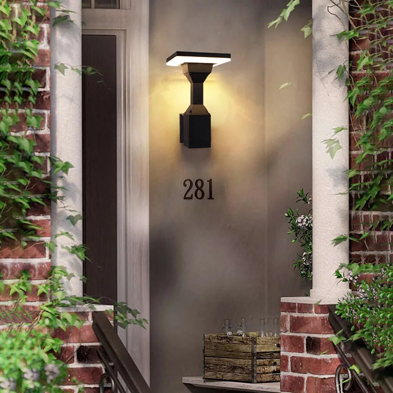 Afralia™ LED Outdoor Wall Lamp | Modern IP65 Waterproof Sconce for Garden, Balcony, Courtyard