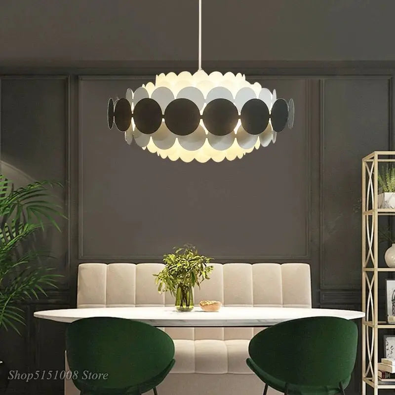 Afralia™ Metal Pendant Lamp | Modern Nordic Round Hanging Light for Dining Room & Bedroom