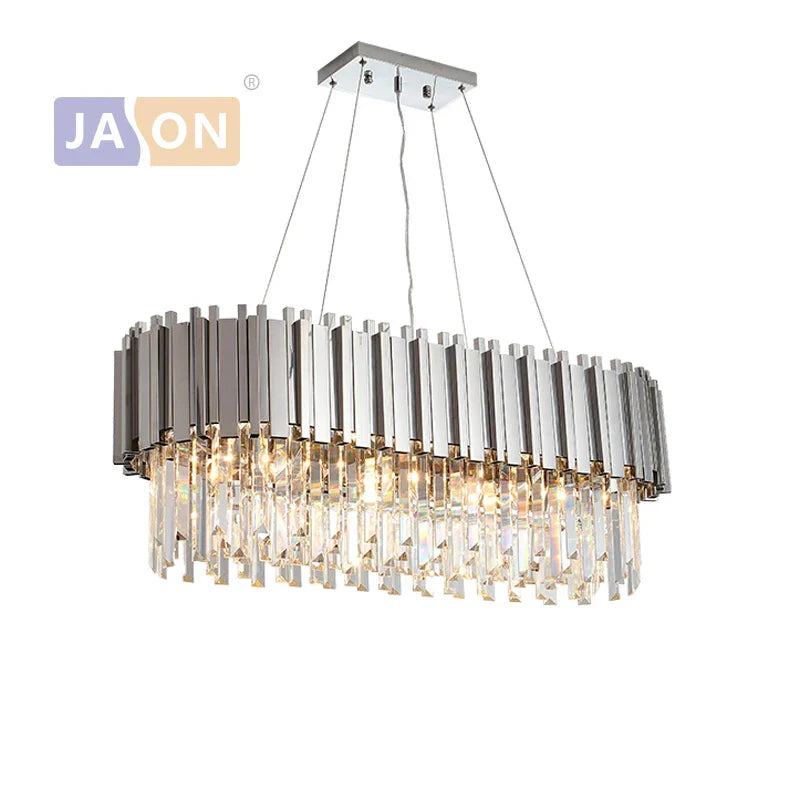 Afralia™ Crystal LED Chandelier Suspension Lighting for Foyer