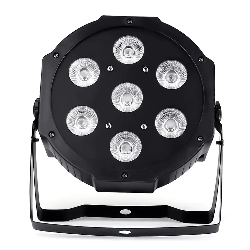 Stage Party Light Par Wireless Remote RGBWAUV LED 7x18w 6in1 Control Afralia™ 8 Dmx Channels