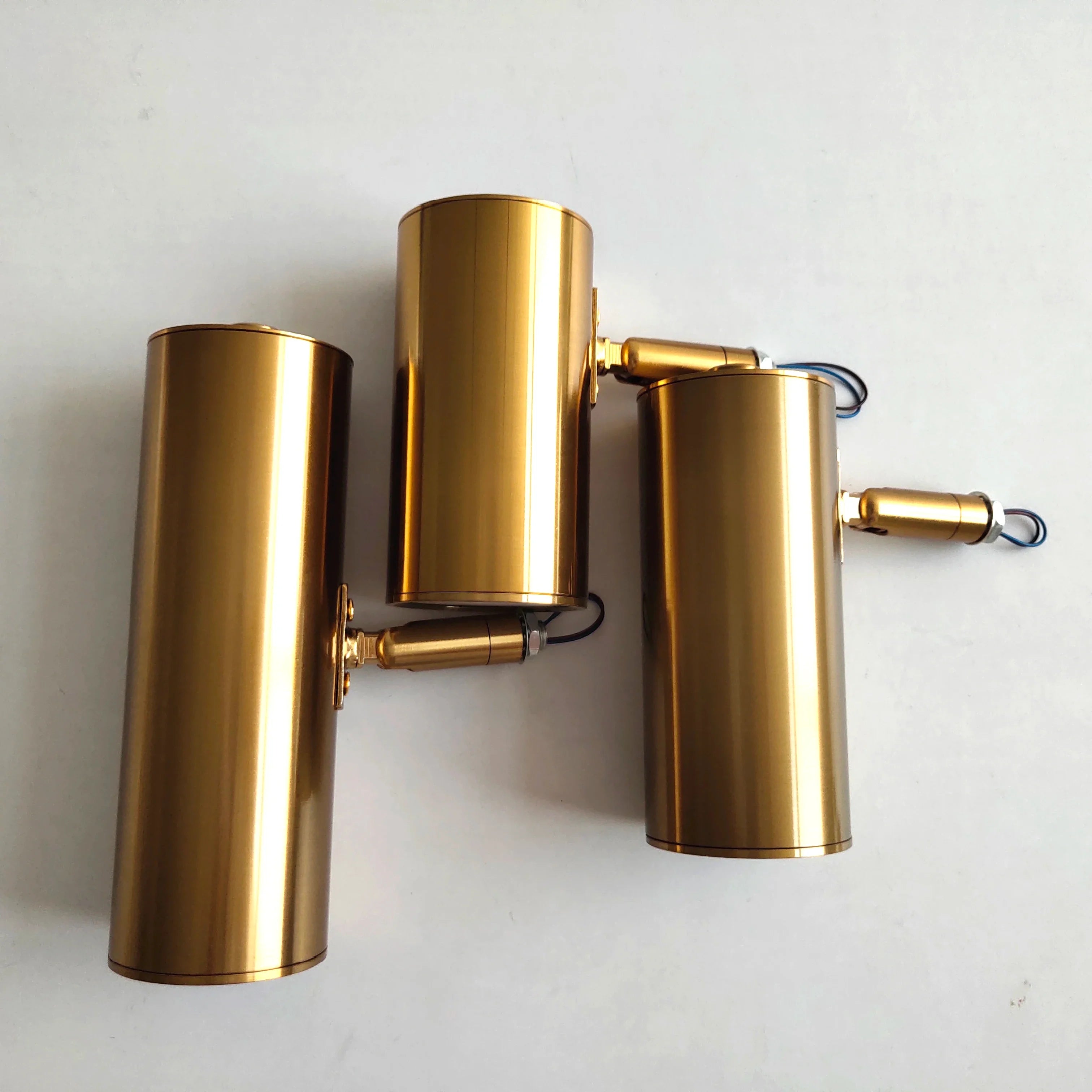 Afralia™ Gold Iron Art LED Wall Lamp Modern Bedroom Living Room Light