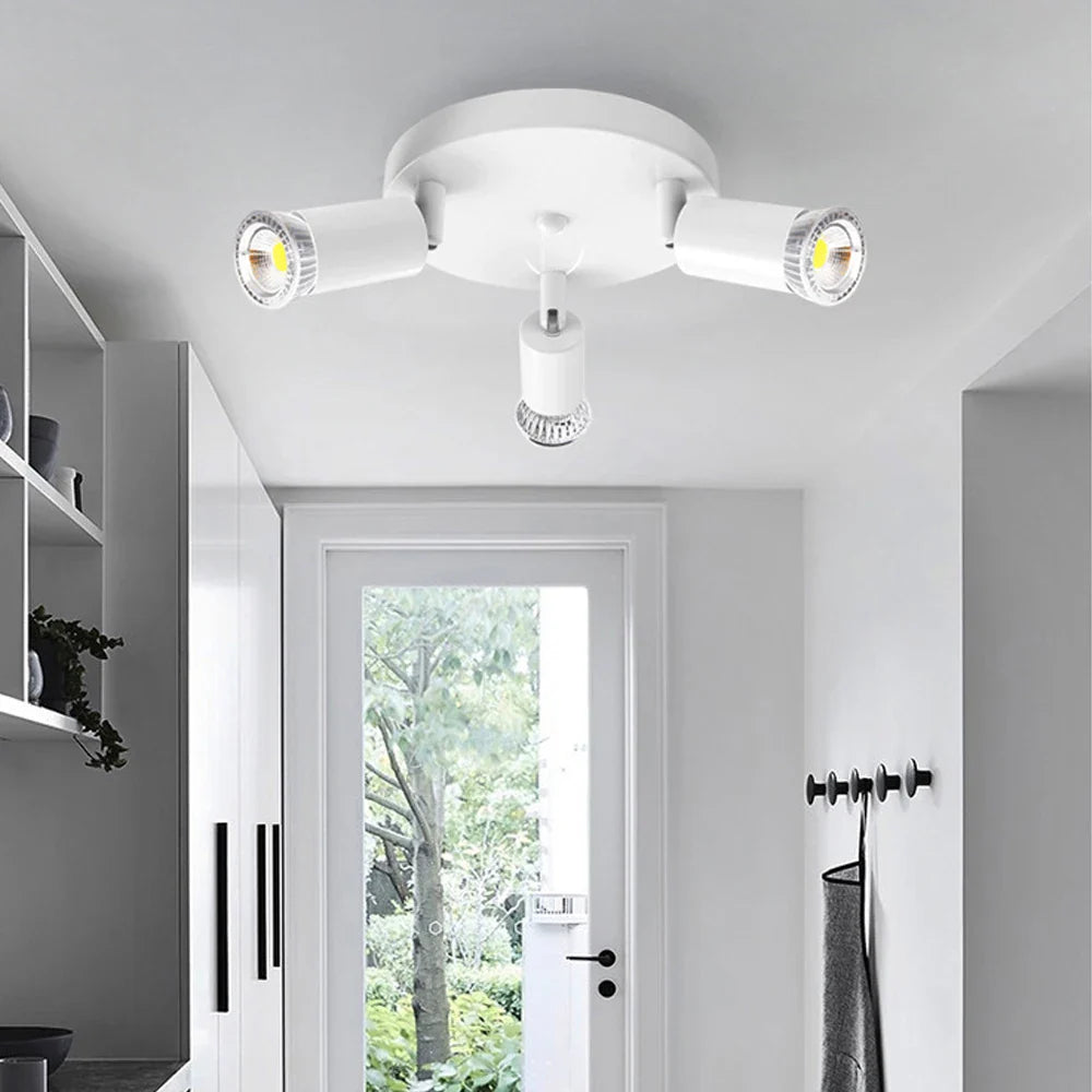 Afralia™ Rotatable LED Chandelier: Ceiling Mounted Spot Lights for Living Room, Kitchen