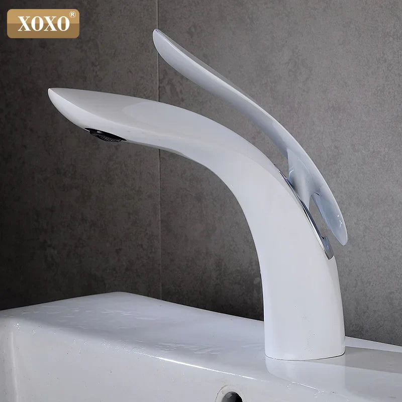 Afralia™ Gold Single Handle Bathroom Basin Faucet Mixer Tap - 23025A-H