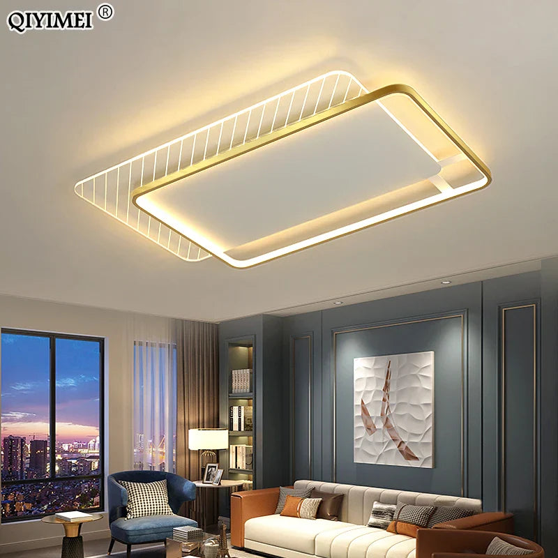 Afralia™ LED Ceiling Lights for Living Room Bedroom Kitchen Wardrobe, Modern Minimalist Warm Home Lighting