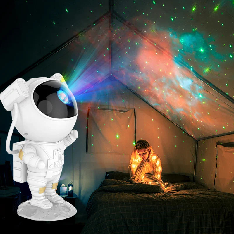 Afralia™ Astronaut Sky Projector Nightlight: USB Bedroom Table Lamp & Home Decor