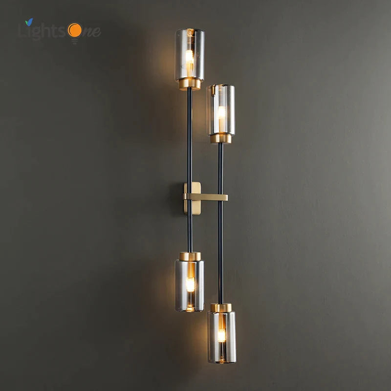 Afralia™ Postmodern Copper Wall Light for Luxury Living Room Decor