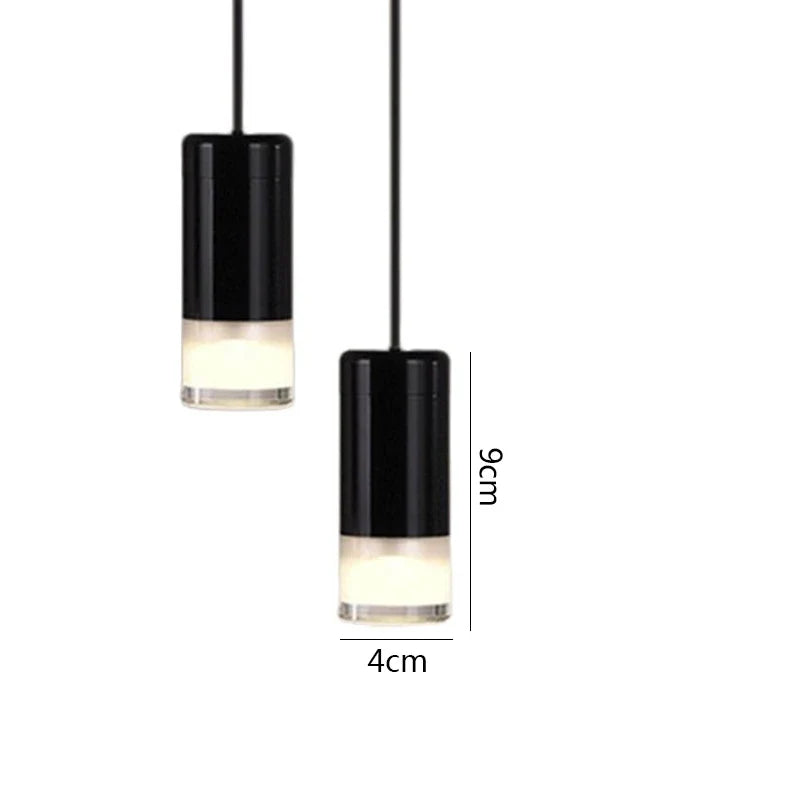 Afralia™ Black Minimalist LED Wall Lamp for Bedroom and Living Room