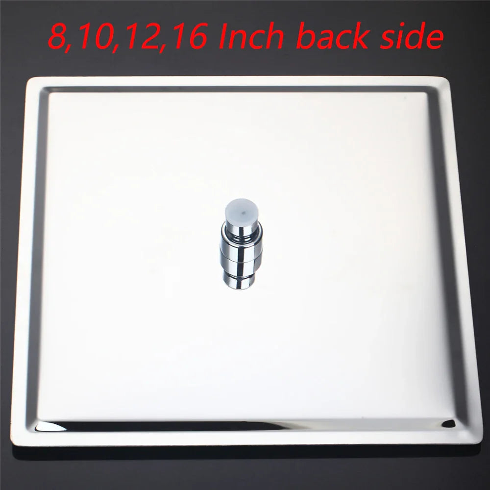 Afralia™ Super Slim Stainless Steel Chrome Shower Head - 8/10/12/16/20/24 Inch Ultra-thin