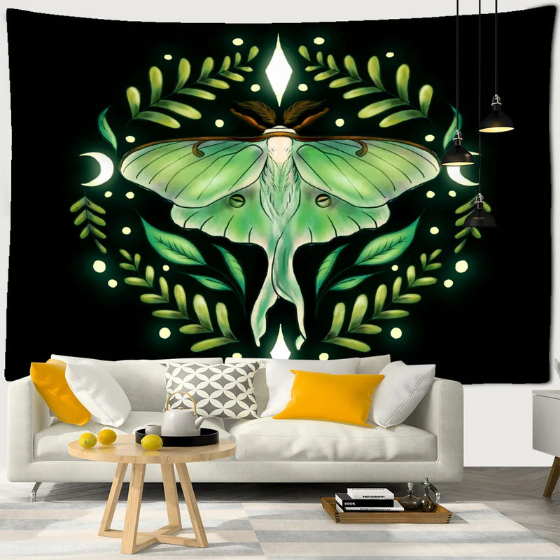 Afralia™ Butterfly Tapestry: Bohemian Hippie Psychedelic Wall Hanging for Home Decor