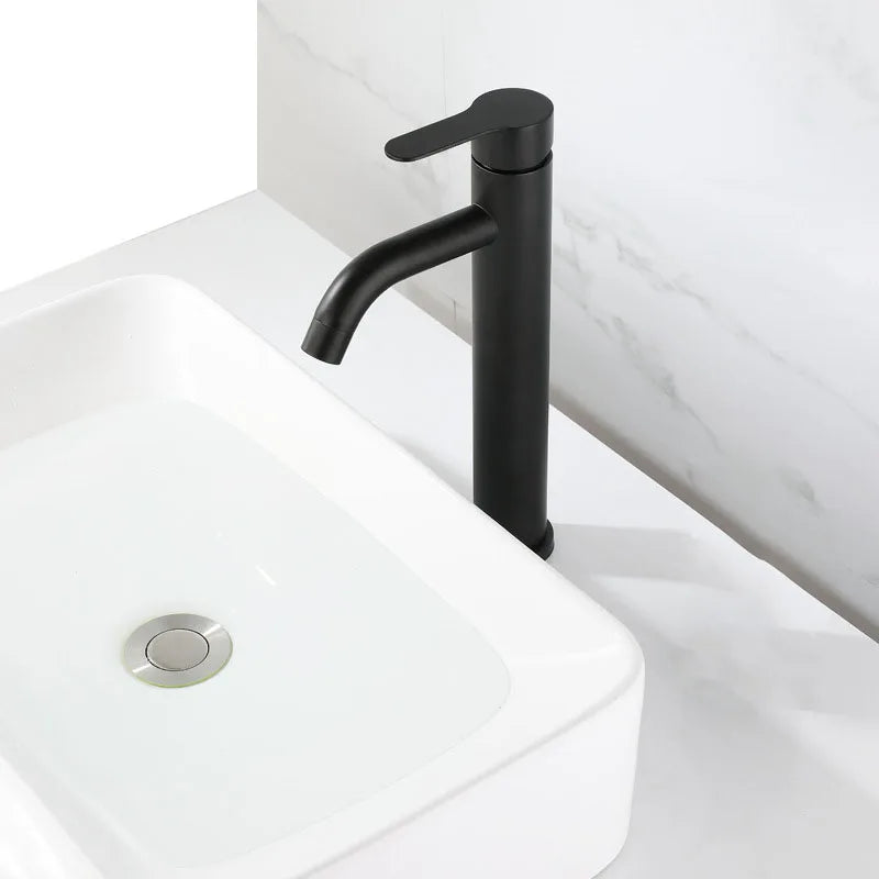Afralia™ Brushed Tall Basin Sink Faucet for Stylish Bathroom Water Control
