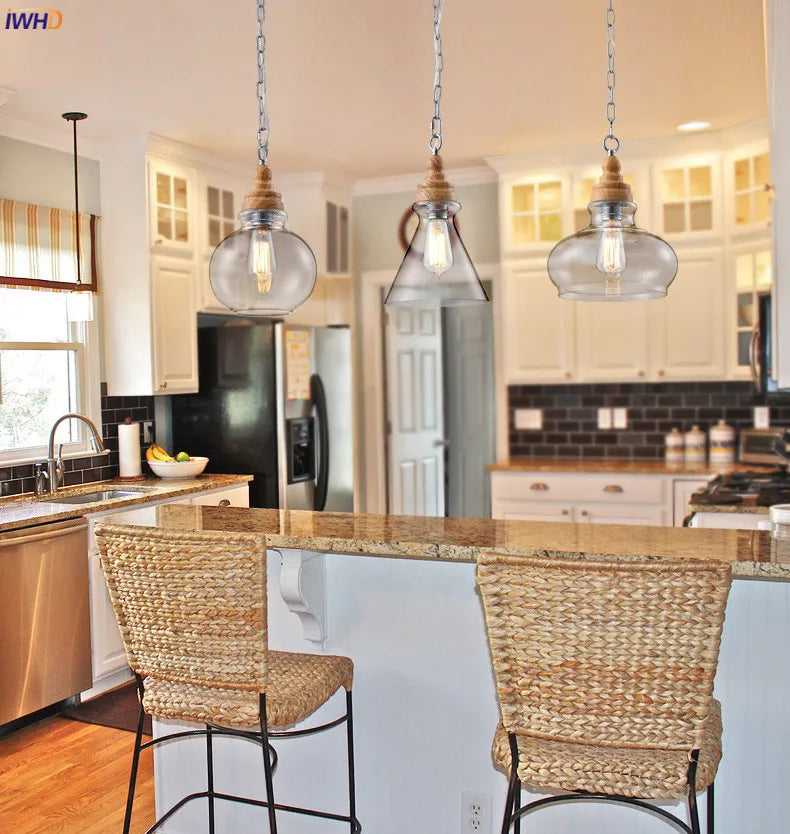 Afralia™ Vintage Industrial Pendant Light with Edison Bulb for Rustic Loft Style