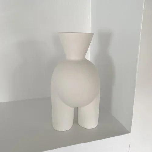 Afralia™ Abstract Human Body Vase - Ceramic Half-length Home Decoration