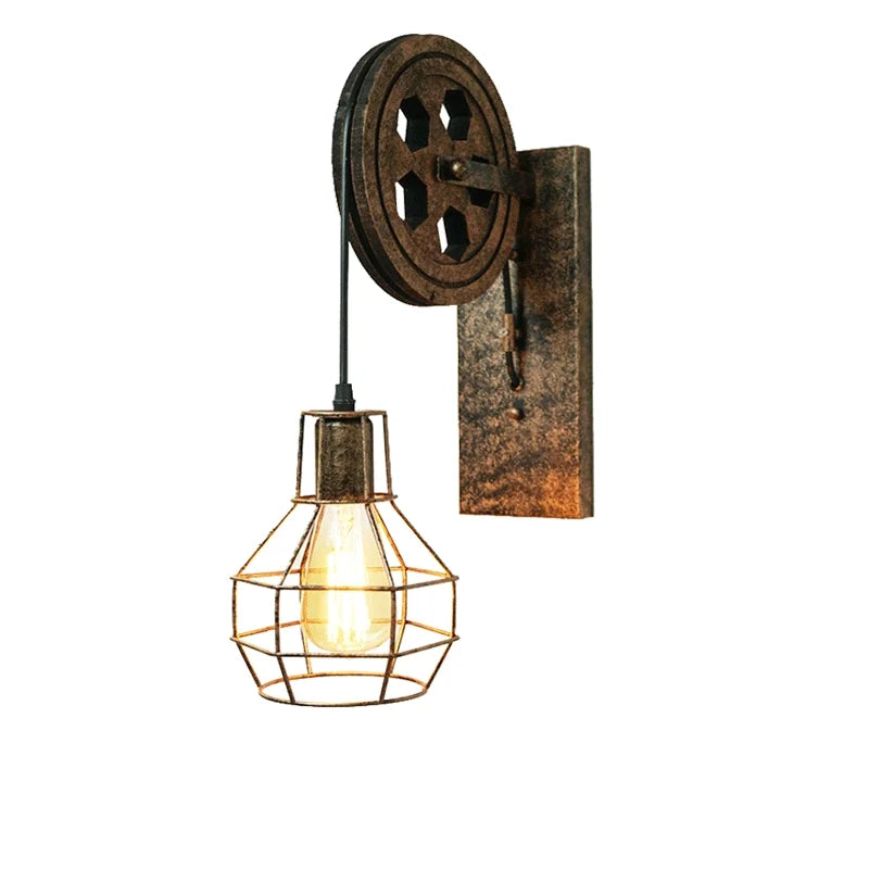 Afralia™ Vintage Industrial Wall Sconce Indoor Wall Light Fixture