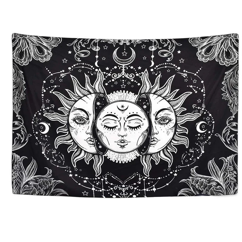 Afralia™ Mandala Sun Moon Tapestry Hippie Boho Decor