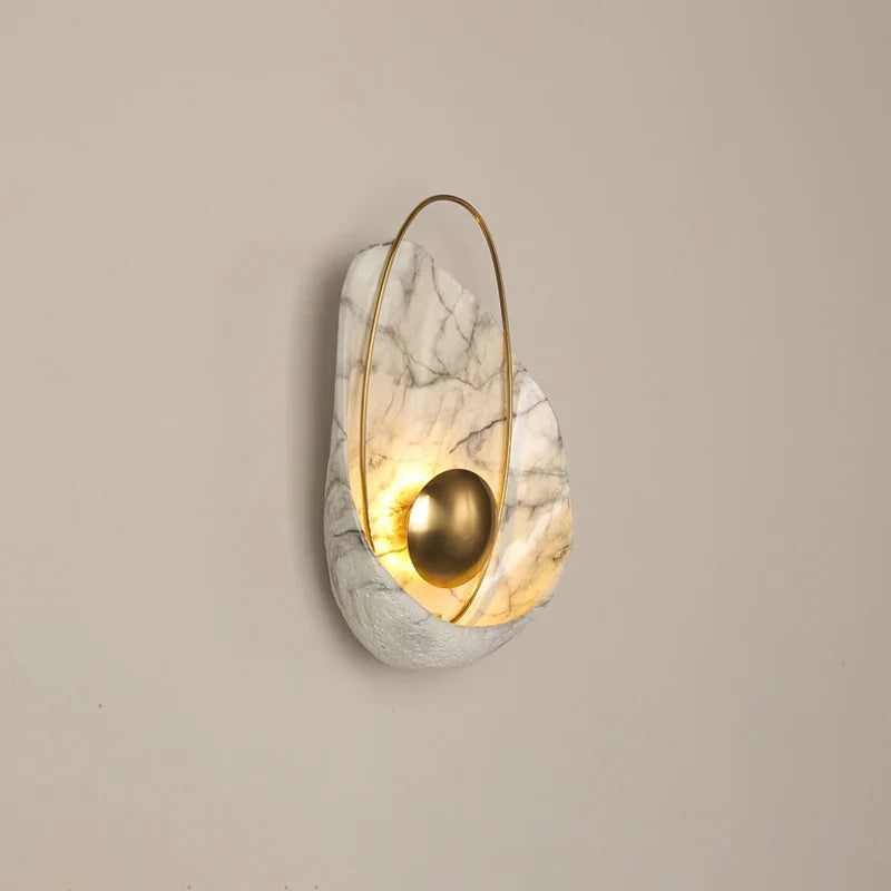 Afralia™ Modern Nordic LED Resin Wall Lamp for Bedside, TV Background, Corridor - Home Deco Luminaire