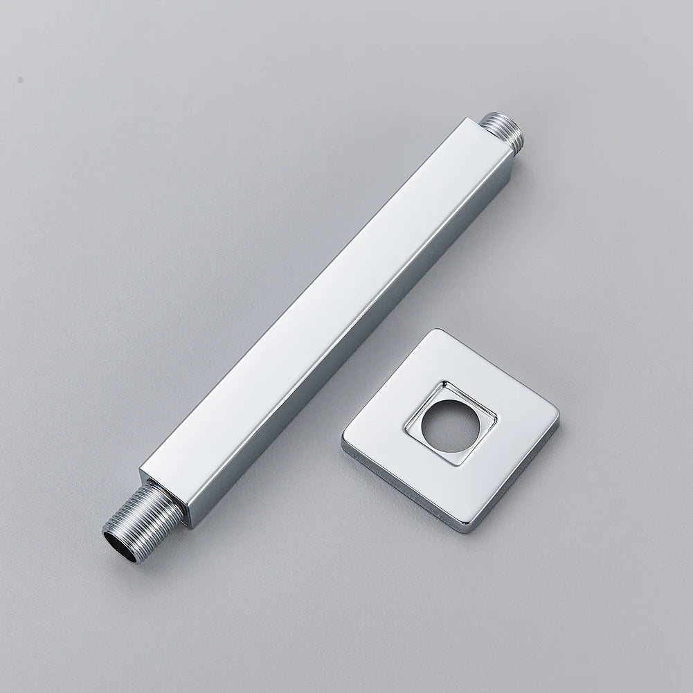 Afralia™ Stainless Steel Ceiling Mounted Shower Arm & Holder for Concealed Install