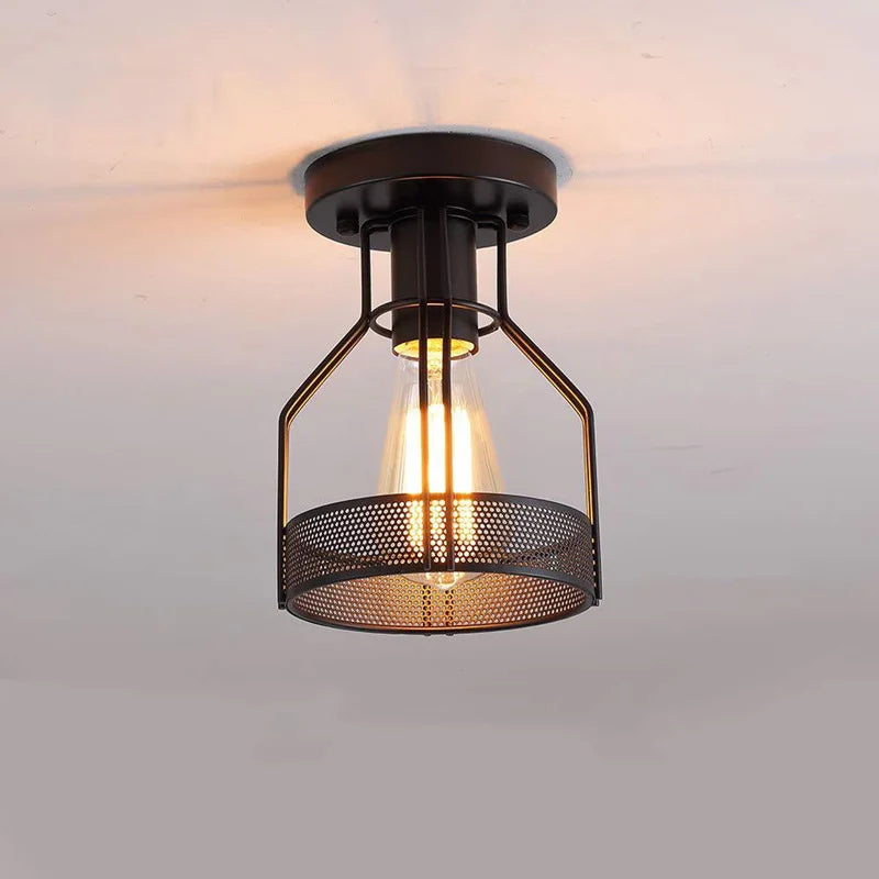 Afralia™ Vintage Industrial Ceiling Light for Hotel, Bar, and Home Décor