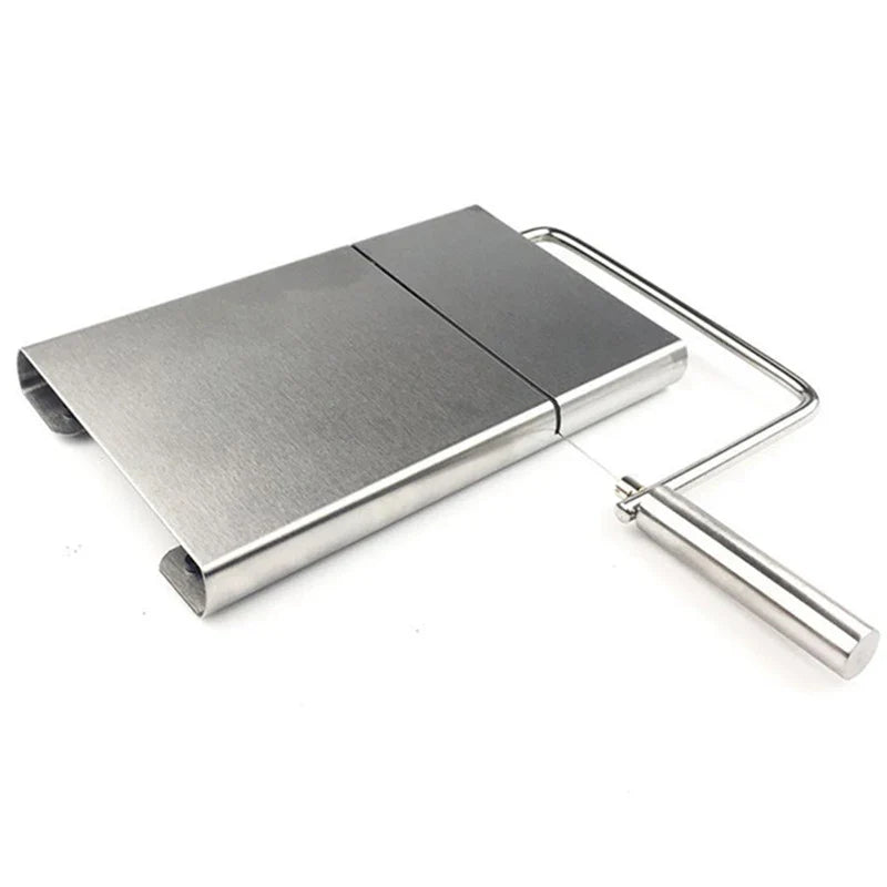 Afralia™ Stainless Steel Cheese Slicer with Replacement Wire - Essential Kitchen Tool