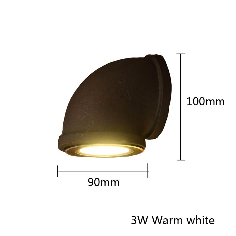 Afralia™ Loft Retro Iron Wall Sconce for Living Room Bar Cafe Study Restaurant