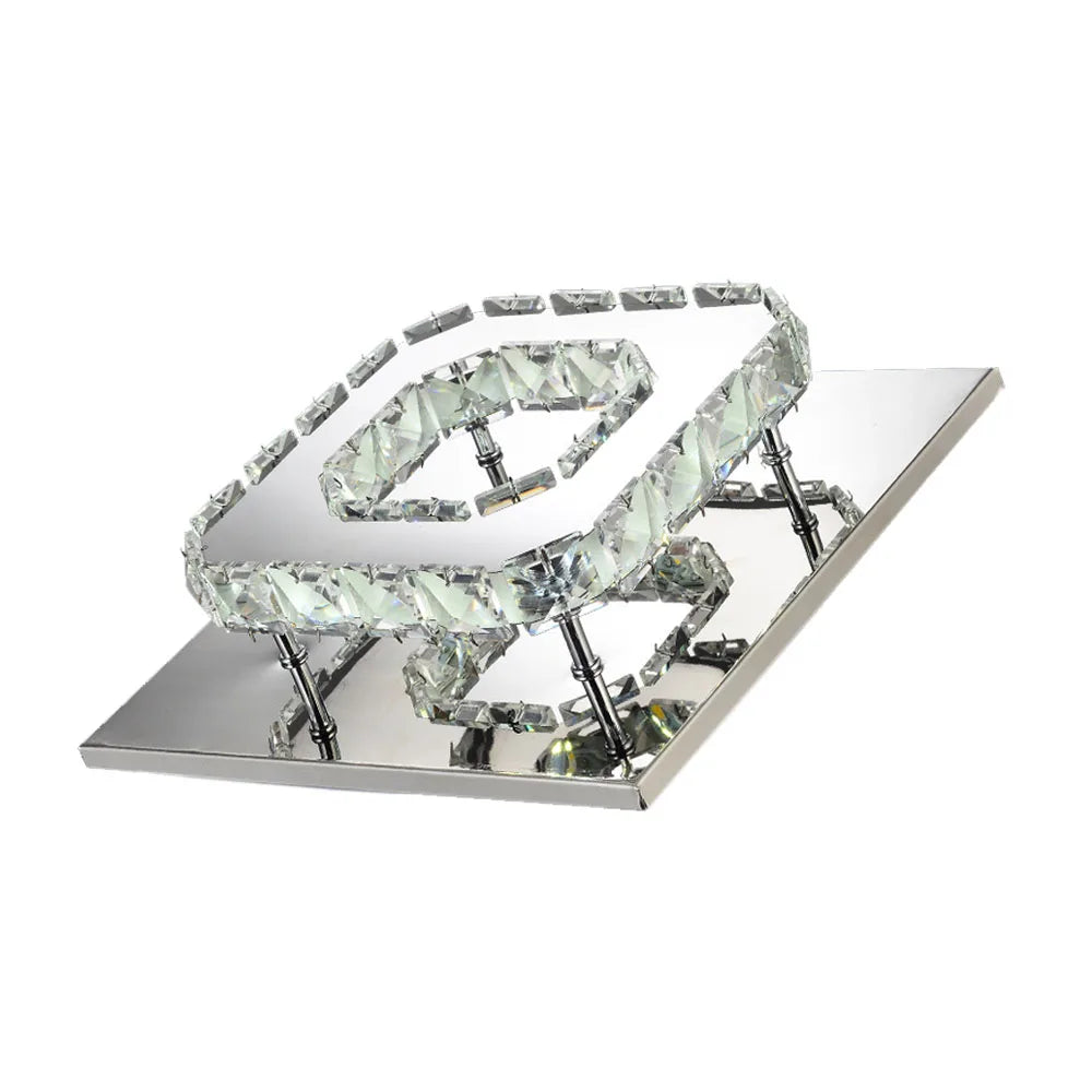 Afralia™ LED Crystal Ceiling Chandelier for Home Decor in Modern Nordic Style