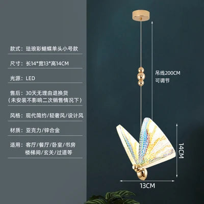 Afralia™ Nordic Butterfly LED Pendant for Dinning Living Room, Modern Hanging Lamp