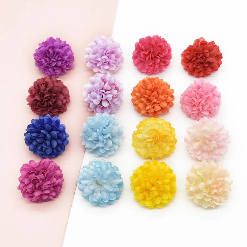 Afralia™ Chrysanthemum Heads: Artificial Ball Flowers for Home Decor, Weddings, DIY, Holidays