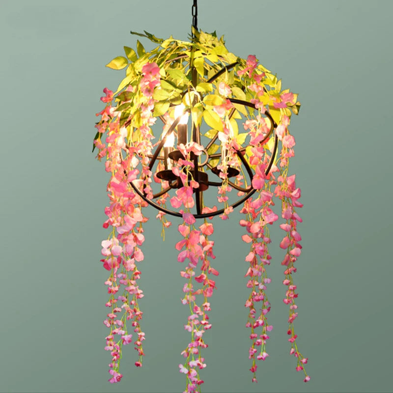 Afralia™ Green Plant Lighting Chandelier for Dining, Kitchen, Living Room