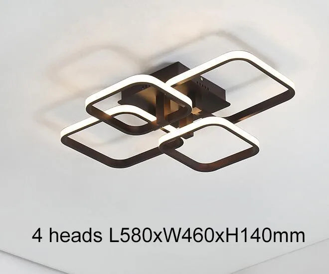 Afralia™ Acrylic Ceiling Lights Modern Chandelier LED Lamps Dining Living Room Bedroom Decor