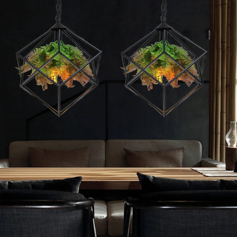 Afralia™ Vintage Diamond Chandelier: Living Room Bar Restaurant Lighting Fixture