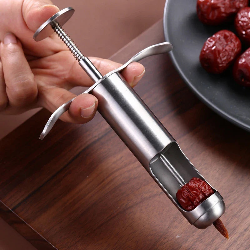 Afralia™ Red Dates Jujube Corer Syringe Tool for Cherry Olive Fruit Core Removal