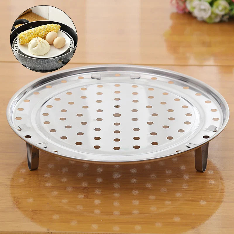 Afralia™ Stainless Steel Multifunctional Steaming Rack for Stuffed Bun Food