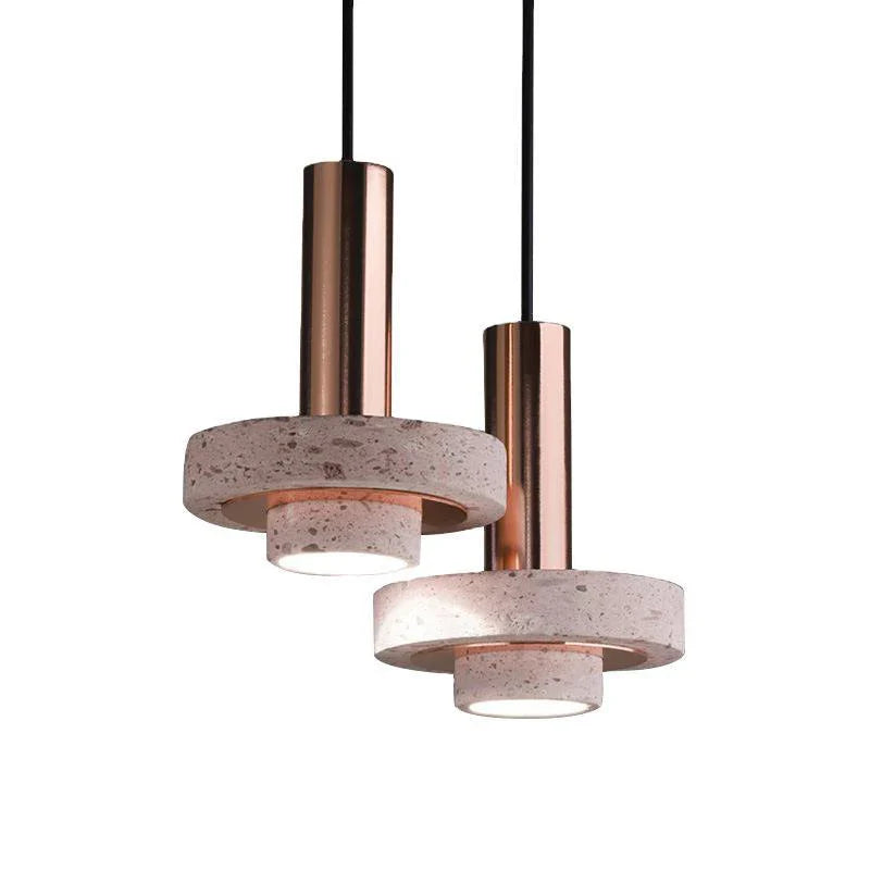 Afralia™ Terrazzo Pendant Light: Nordic Aluminum Lamp for Living Room, Bedroom, Restaurant, Hotel