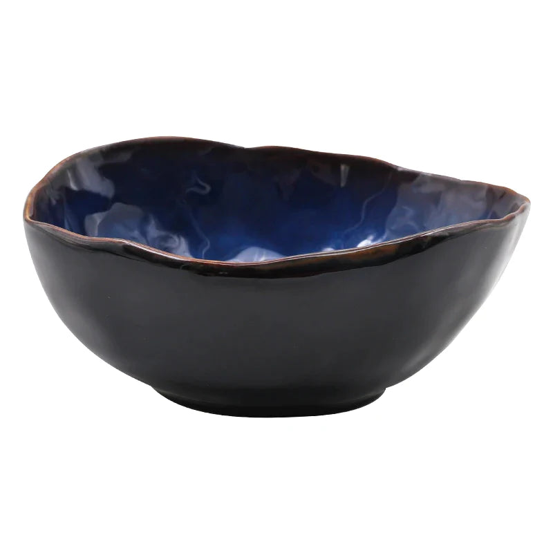 Afralia™ Ceramic Irregular Bowl - Creative Tableware Dinner Dish Bowls