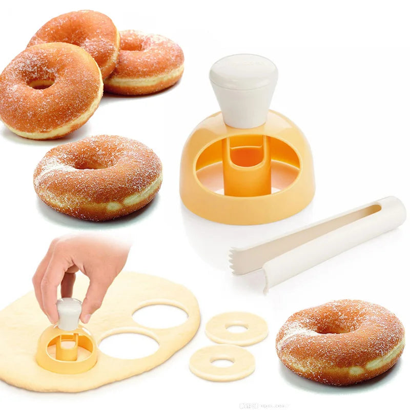 Afralia™ Donut Mold Cake Decorator Baking Tools Kit