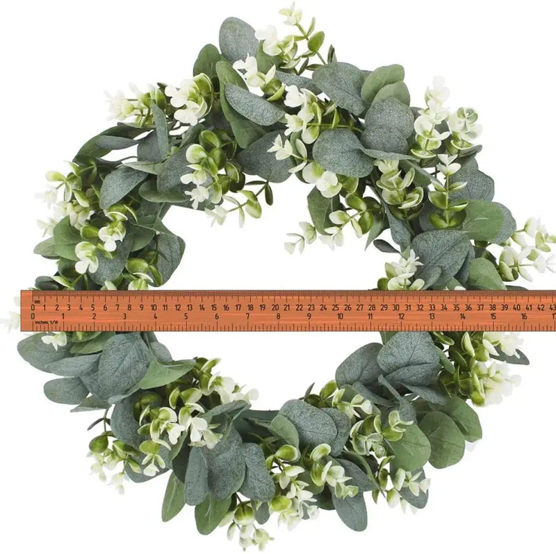 Afralia™ Eucalyptus Leaf Wreath - Home Decor, DIY, Wedding, Holiday & Living Room Accessory