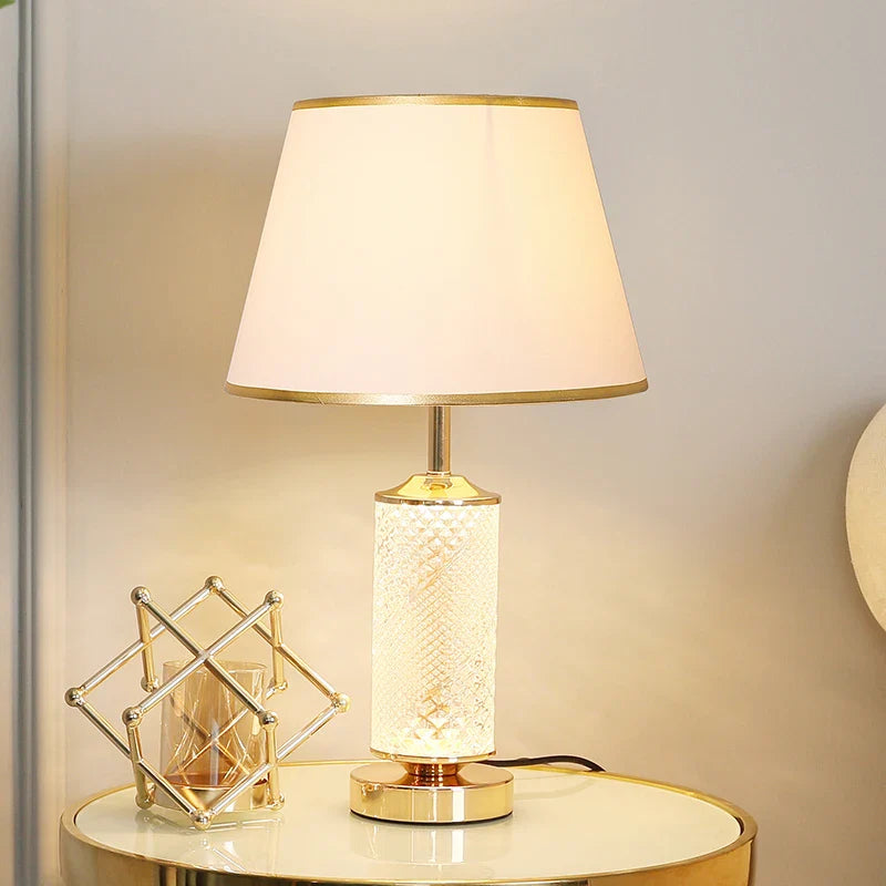 Afralia™ Modern Glass Table Lamp for Living Room Bedroom Study