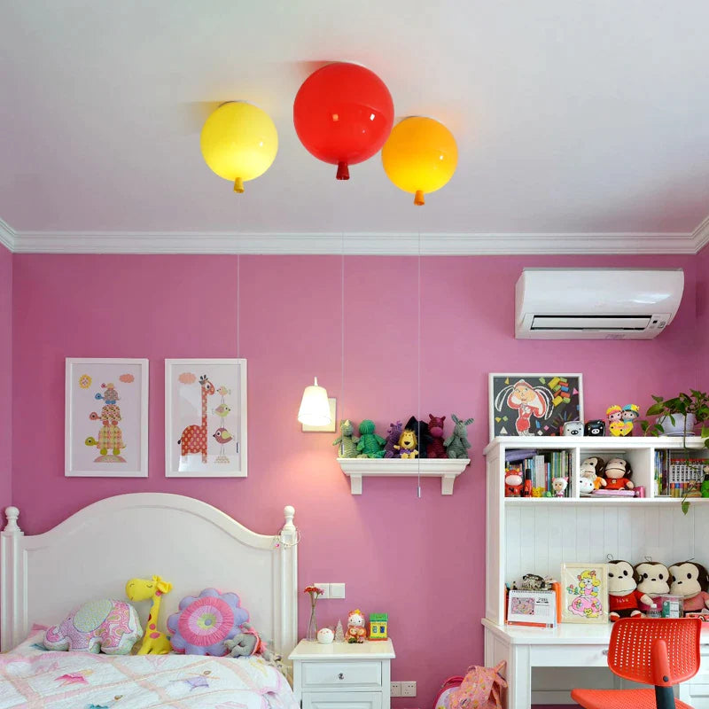 Afralia™ Colorful Balloon Ceiling Light for Baby Child Room and Bedroom