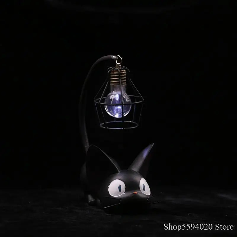 Afralia™ Mini Cat LED Night Lamp | Resin Animal Table Lamp for Kids' Room Decor