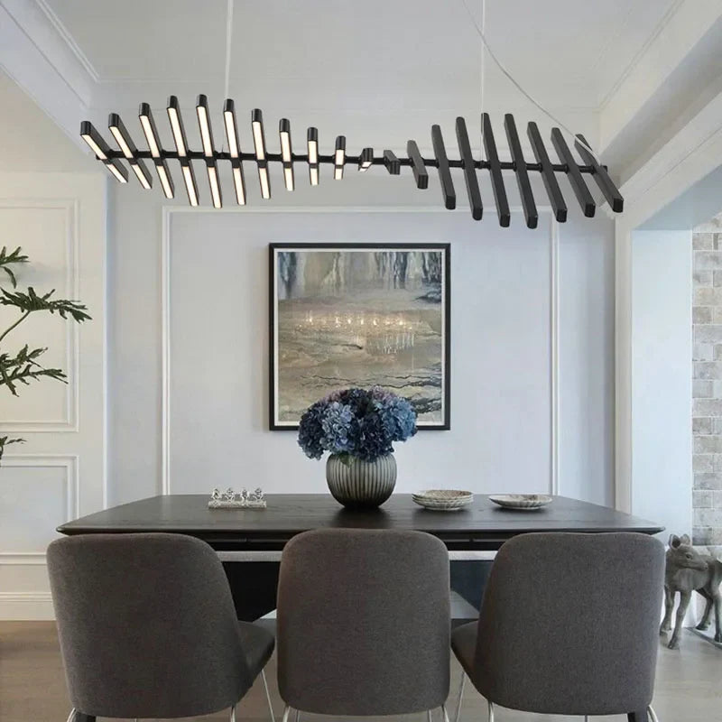 Afralia™ LED Chandelier: Modern Nordic Loft Hanging Light for Living Room, Restaurant, Bar