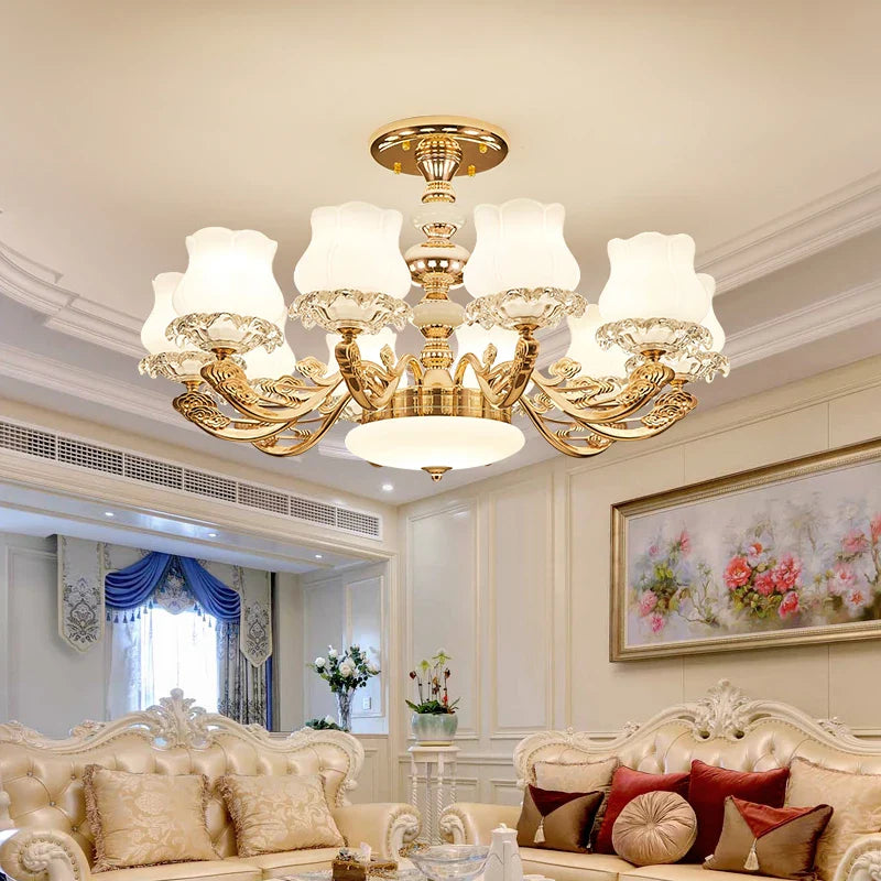 Afralia™ Luxury Duplex Building Chandelier Elegant Villa Pendant Light Modern Living Room Bedroom Lighting