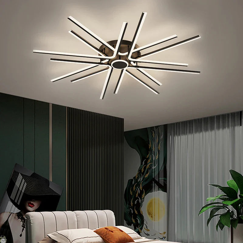 Afralia™ Modern LED Chandeliers for Bedroom Hall Dining Study Room Indoor Lighting