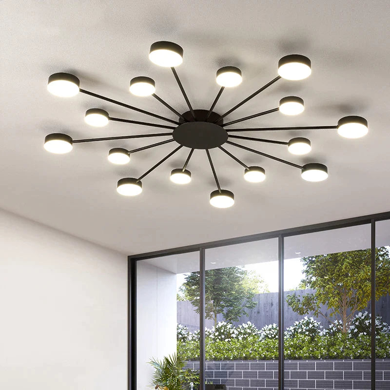 Afralia™ Nordic Luxury Living Room Ceiling Light Simple Art Lamps