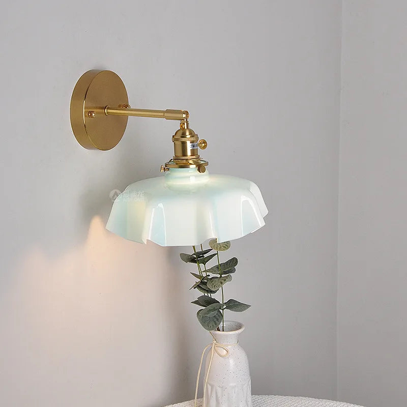 Afralia™ LED Glass Wall Lamp Modern Nordic Design for Bedroom Living Room