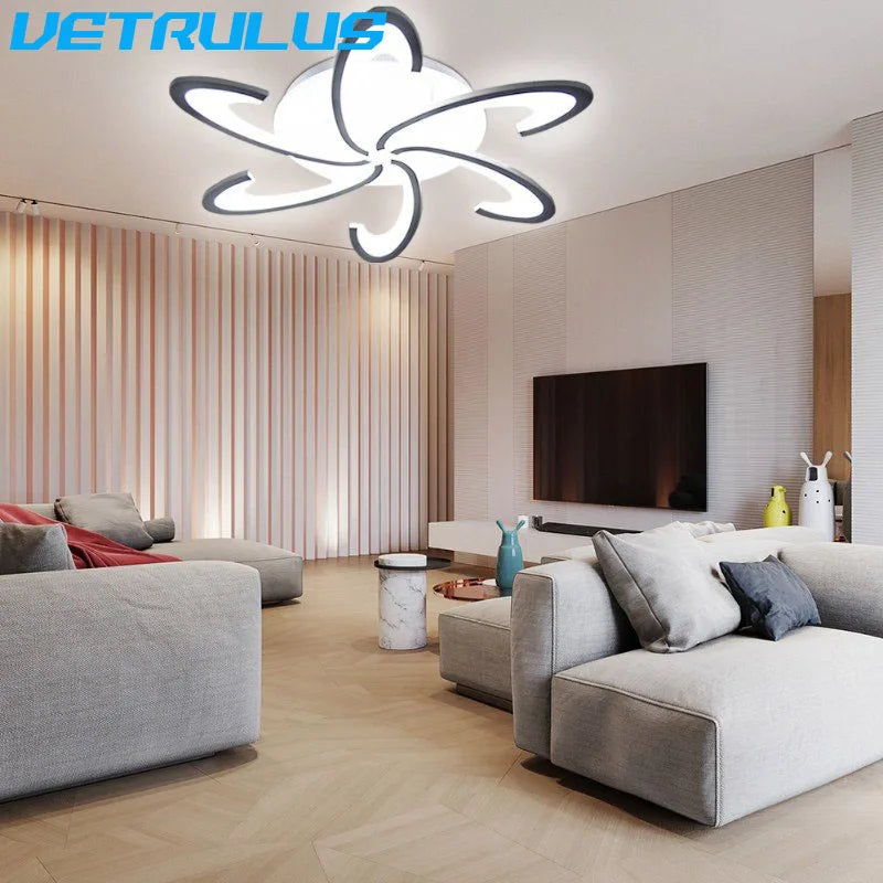 Afralia™ Modern Acrylic LED Chandelier Ceiling Lamp for Living Dining Room Home Hotel Decor