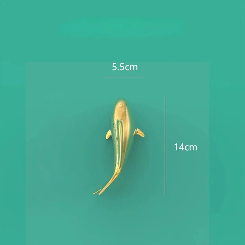 Afralia™ Goldfish Resin Wall Hanging - Home Decor Room Aesthetic