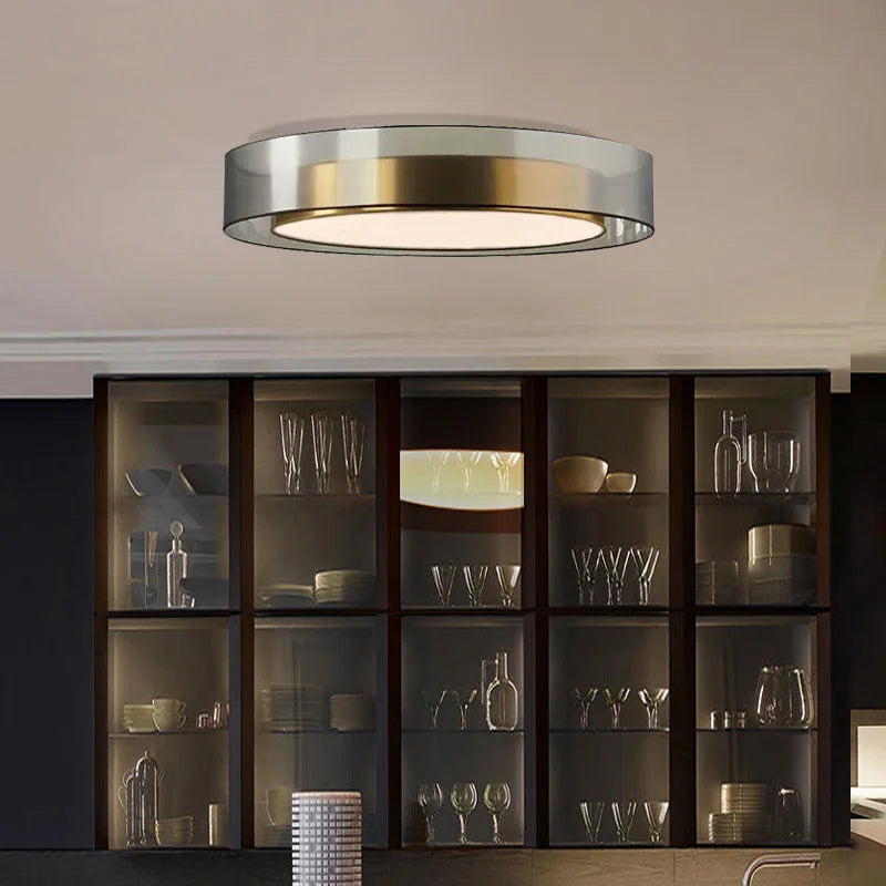 Afralia™ Nordic Design LED Chandelier: Organic Glass Ring Pendant Lighting for Living and Bedroom